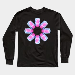 Blue and pink Star Long Sleeve T-Shirt